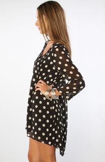 the double take dress in black and cream polka dots sale $ 44 95 $ 78