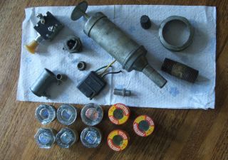  Vintage Lot of Fuses and Other Junk Drawer Items