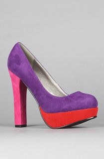 Sole Boutique The Luv Lee Shoe in Purple Combo