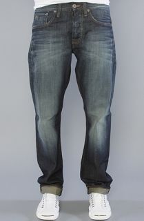 Star The 3301 Straight Fit Jeans in Vintage Aged Worn Blue Wash