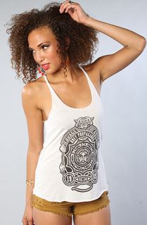 Obey The Finlandia Track Tank in Natural White