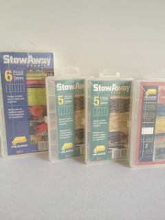 Plano Stow Away Fishing Small Tackle Bait Storage Boxes New Set of 4