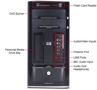 HP Pavilion M8200N Desktop PC MD X2 6000 TV FM Turner 500GB 3GB DDR2 7