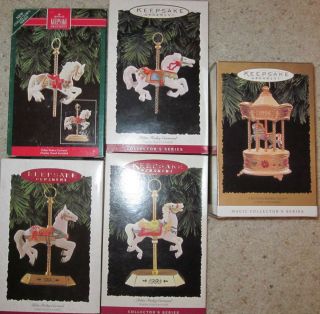 Tobin Fraley Farley Carousel Hallmark Ornament series + Magic 1992 96