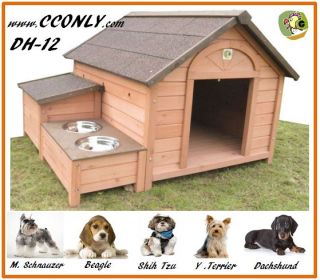 DH 12 DOG HOUSE Outdoor Wooden Pet Dog House Animal Home Kennel