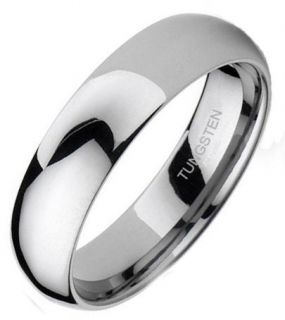 Tungsten Carbide Wedding Ring 5mm Comfort Fit Polished