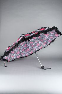 Betsey Johnson The Lacey Skulls Umbrella