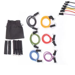 Resistance Bands 13 Pcs Fitness Exercise Tube Yoga Workout ABS Y680