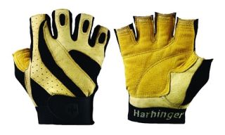 Harbinger 143 Pro Mens Weight Lifting Gloves Tan Large 143 LRG Tan