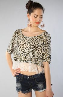 Sauce The Lace Pocky Tee in Leopard Concrete