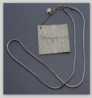  SILVER SNAKE NECKLACE by MAYA EVANGELISTA   56 grams NEW   $130 MSRP
