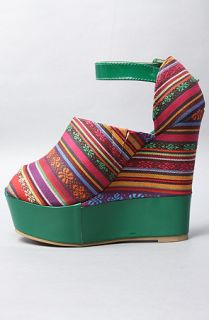 Sole Boutique The Jayda Shoe in Green Native