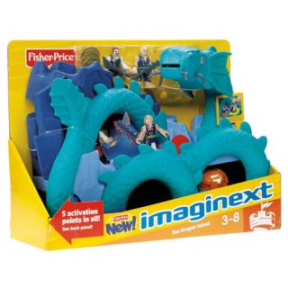 Fisher Price Imaginext Sea Dragon Island Playset Action Figures New