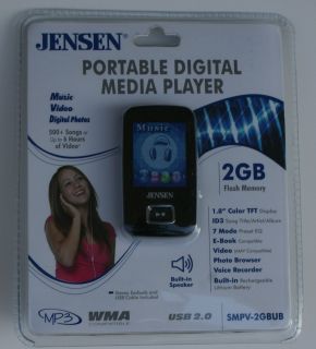 Jensen Portable Digital Media Player MP3 Player 2GB Flash Memory