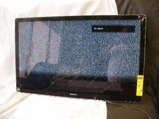 sony nsx 40gt1 40 led hdtv google tv broken screen flat panel black