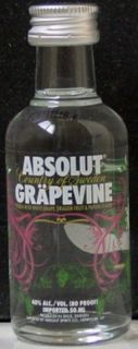 Miniature Absolut Grapevine Grape Flavored Vodka