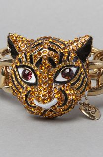 Betsey Johnson The Asian Jungle Tiger Chain Stretch Bracelet