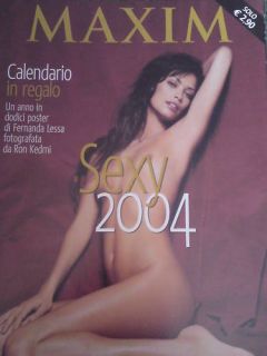Maxim Italian Edition Fernanda Lessa 2004 Calendar