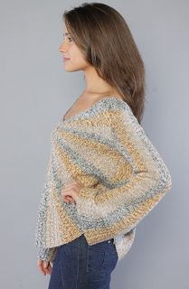 Free People The Pinwheel Pullover in Butterscotch Combo  Karmaloop