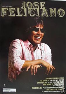 Jose Feliciano 2008 Australia Concert Tour Poster Latin