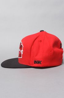 DGK The Ghetto Champs Starter Cap in Red Black