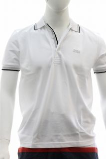 Hugo Boss Mens Modern Fit Paddy Polo White Shirt 50198254