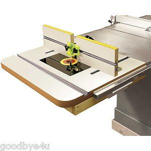 MLCS Table Saw Router Extension Table w Fence Plate Retail $189 New