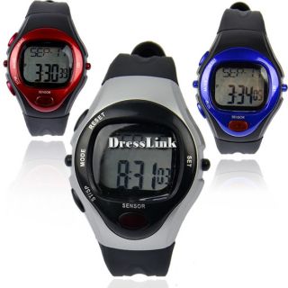 New Pulse Heart Rate Monitor Calories Counter Fitness Watch Clock