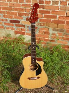 Fender Malibu SCE Acoustic Electric Guitar Vintage Natural Solid