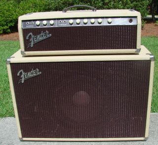 1961 62 Fender Bandmaster Guitar Amplifier amp
