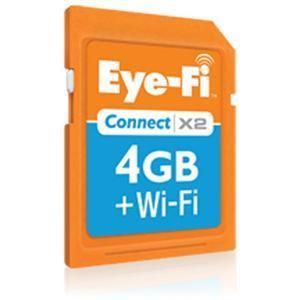 Eye Fi Connect X2 4GB Class 6 SDHC WiFi Flash Memory SD Card 4 GB Eye