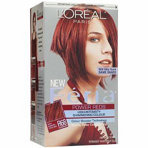 Oreal Feria Power Reds, High Intensity, Shimmering Colour, Rich