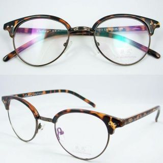 Eyeglass Eyewear Vintage Leopard Plastic and Metal Frame Spectacle
