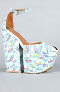 Jeffrey Campbell The 4 Evz Shoe in Sailboats