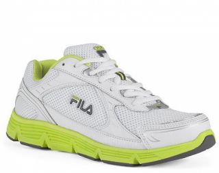 New Fila Womens Sport Soar White Lime Green Running Shoes Size 9 5