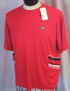 NEW Red FILA Tennis workout running UV Protection Athletic SHIRT XXL
