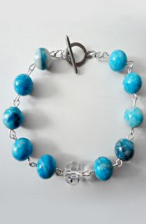 Custom Crystalz The Blue Tie Dye Bracelet with 10MM Swarovski Crystal