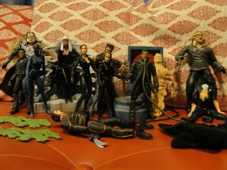 Men Movie Action Figure Lot with Accessories