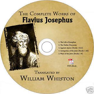 The Complete Works of Flavius Josephus eBook CD PDF