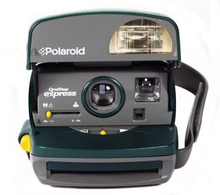 polaroid green onestep express 600 instant film camera vintage