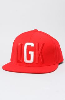 DGK The G Snapback Cap in Red Concrete