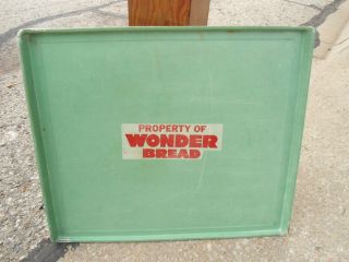   Wonder Bread Delivery Truck Adverising Tray Fiberglass Aqua Green