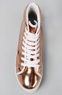 Jeffrey Campbell The Homg Sneaker in Rose Gold and White  Karmaloop