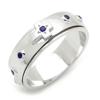 Rosary Ring Sterling Silver Christian Ring RS077
