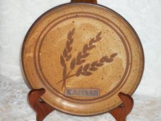 flint hills clayworks marion stoneware plate kansas plate measures 9