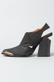 Jeffrey Campbell The Alla Boot in Black Snake