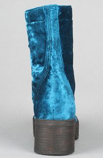 Jeffrey Campbell The Carlos Boot in Blue Velvet