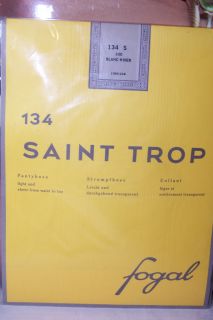 Fogal $45 Saint Trop Pantyhose NIP Blanc Hiver S