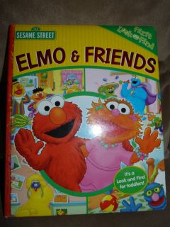 Sesame Street Elmo Friends First Look and Find Book EUC