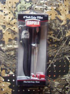 Rapala Soft Grip Fillet Knife 6 Blade with Sharpener